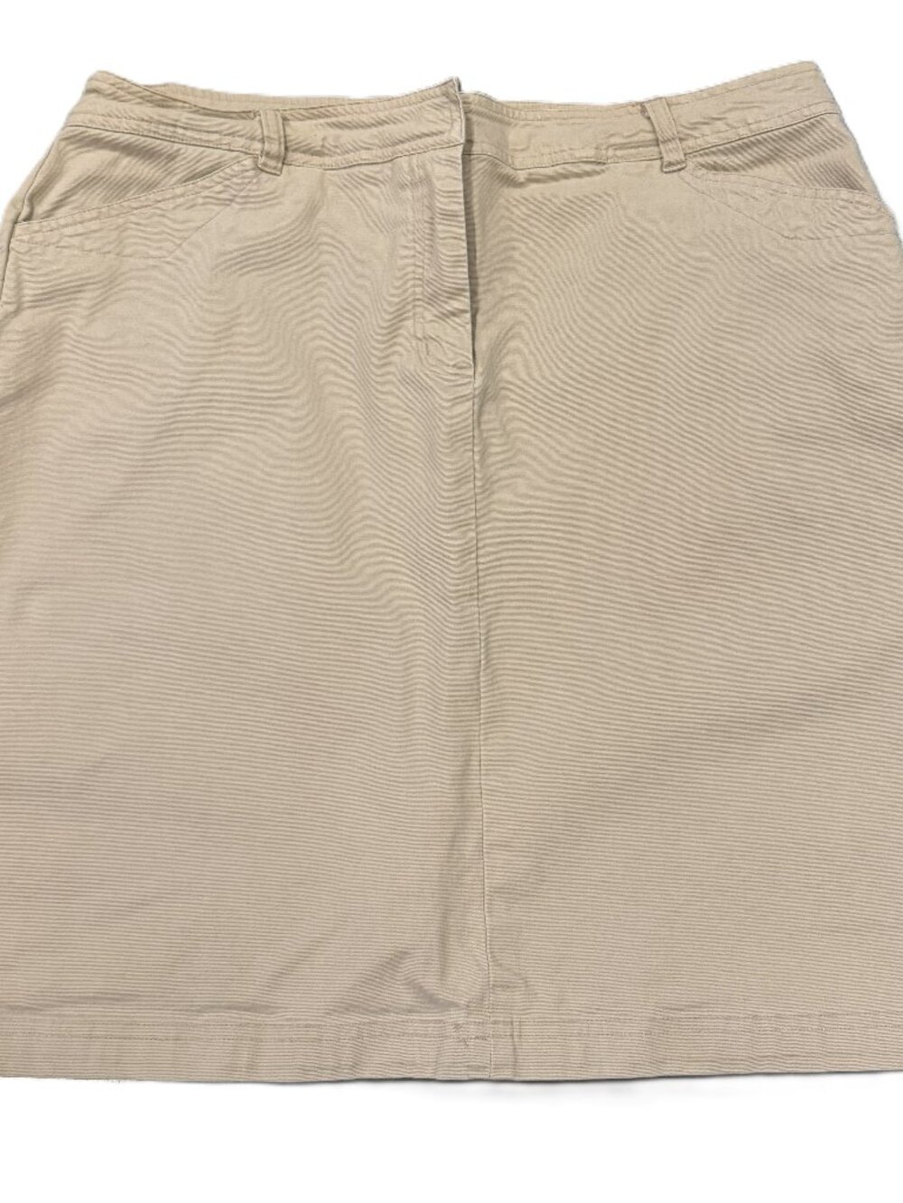 Herman Geist Women’s Vintage Khaki Tan Mid-Length Skirt Size 12 GUC